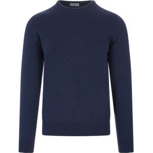 Fedeli, Heren, Truien, Blauw, Maat: 4XL Kasjmier,