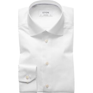 Eton, Heren, Overhemden, Wit, Maat: 4XL Katoen,