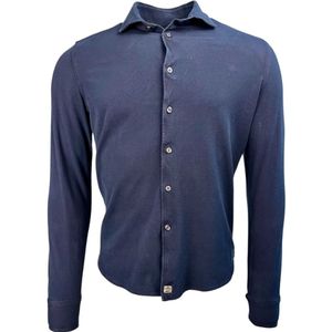 Sonrisa, Heren, Overhemden, Blauw, Maat: S Katoen,