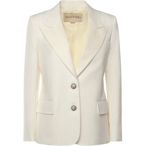 Valentino Garavani, Dames, Jassen, Beige, Maat: S Katoen,