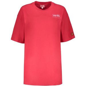 Kenzo, Dames, Tops, Rood, Maat: XS Katoen,