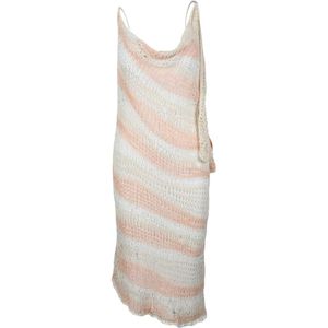 Sportmax, Dames, Jurken, Veelkleurig, Maat: S Katoen,