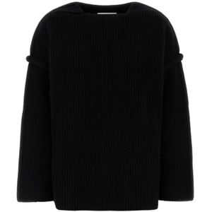 Jil Sander, Dames, Truien, Zwart, Maat: M Wol,