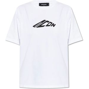 Dsquared2, Dames, Tops, Wit, Maat: XS Katoen,