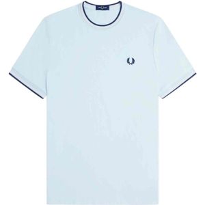 Fred Perry, unisex, Tops, Blauw, Maat: S
