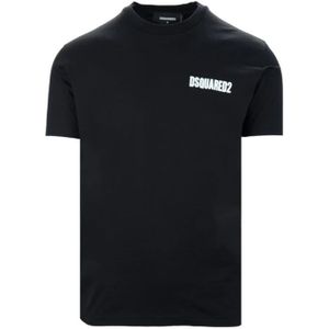 Dsquared2, Heren, Tops, Zwart, Maat: 2XL Katoen,