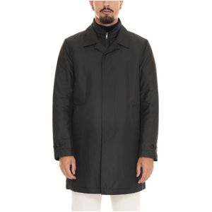 Fay, Heren, Mantels, Zwart, Maat: XL Nylon,