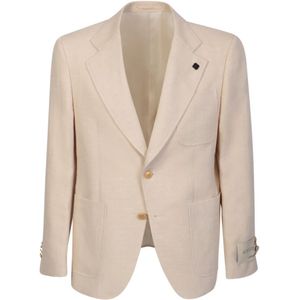 Lardini, Heren, Jassen, Beige, Maat: M Katoen,