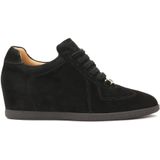 Kazar - Zwarte Sneakers - Dames - Suède - Verborgen Anker