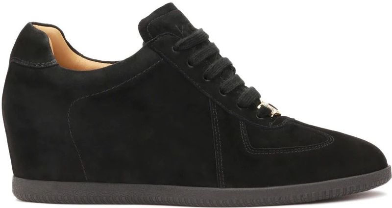 Kazar - Zwarte Sneakers - Dames - Suède - Verborgen Anker
