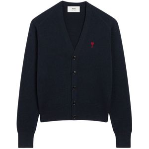 AMI Paris - Cardigan - Zwart - 100% Wol