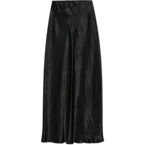 Maison Margiela, Dames, Rokken, Zwart, Maat: XS Satijn,