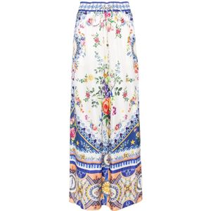 Camilla, Dames, Broeken, Veelkleurig, Maat: S Zijde,