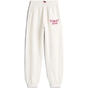 Tommy Jeans, Dames, Broeken, Wit, Maat: S Katoen,