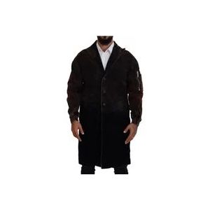 Dsquared2 Bruine Lange Katoenen Jas Mannen , Brown , Heren , Maat: M