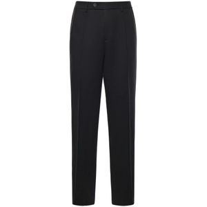 Golden Goose, Heren, Broeken, Zwart, Maat: M Wol,