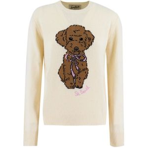 MC2 Saint Barth, Dames, Truien, Beige, Maat: S Wol,