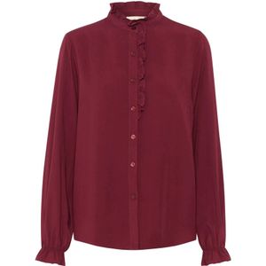Blouse - Bessen - 'Venea' - Klassieke Blouse - Lange Mouw