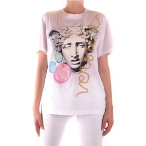 Versace, Dames, Tops, Veelkleurig, Maat: 2XS Katoen,