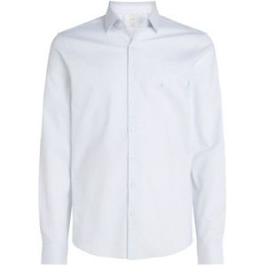 Calvin Klein, Heren, Overhemden, Blauw, Maat: S Katoen,