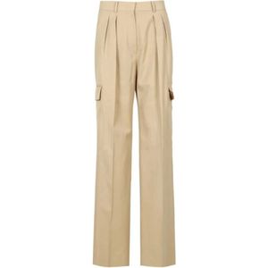 Sportmax, Dames, Broeken, Bruin, Maat: S Denim,