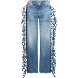 Karl Lagerfeld, Dames, Jeans, Blauw, Maat: W26 L32 Denim,