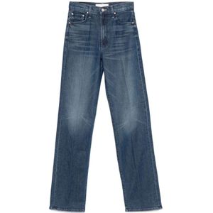 Mother, Dames, Jeans, Blauw, Maat: W30 Katoen,