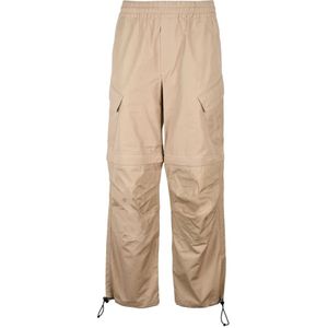 Msgm, Heren, Broeken, Beige, Maat: S Katoen,