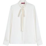 Regular fit blouse van zijdemix, model 'GILLES'