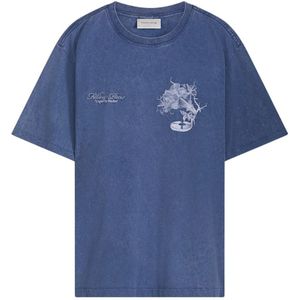 Filling Pieces, Heren, Tops, Blauw, Maat: 2XL Katoen,