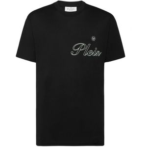 Philipp Plein, Heren, Tops, Zwart, Maat: M Jersey,