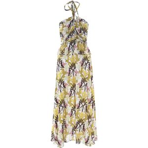 Kocca, Dames, Jurken, Geel, Maat: S Viscose,