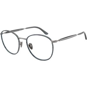Giorgio Armani - Optical Frame - Grijs - Metalen Bril - Rond Silhouet
