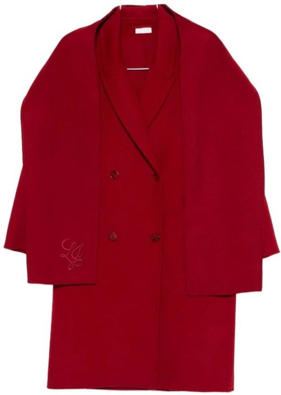 Liu Jo - Wollen Jas met Sjaal - Rood - Dames