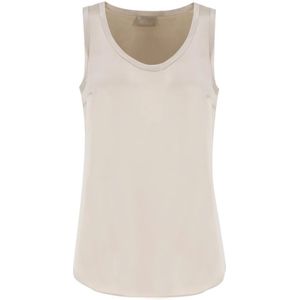 Brunello Cucinelli, Dames, Tops, Beige, Maat: L Zijde,