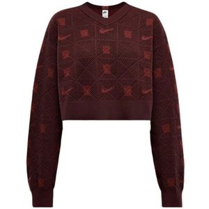 Nike, Dames, Sweatshirts & Hoodies, Rood, Maat: L