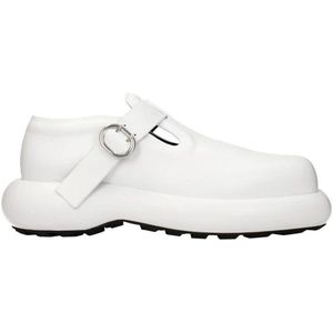 Jil Sander, Dames, Schoenen, Wit, Maat: 39 EU Leer,