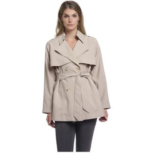 Rino&Pelle, Dames, Mantels, Grijs, Maat: 2XL Katoen,