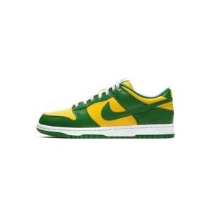 Nike Brazilië Sneaker Groen Geel Leer , Multicolor , Heren , Maat: 45 EU