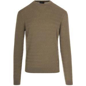Emporio Armani, Heren, Truien, Bruin, Maat: M Wol,
