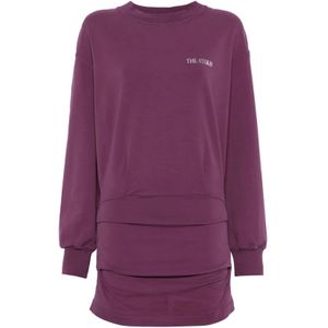 The Attico, Dames, Jurken, Rood, Maat: 2XS Jersey,