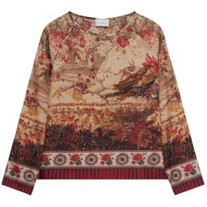 Pierre-Louis Mascia, Dames, Tops, Veelkleurig, Maat: XS Zijde,