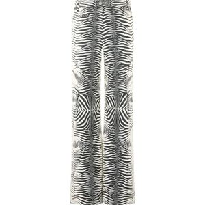 Roberto Cavalli, Dames, Broeken, Zwart, Maat: 2XS Katoen,