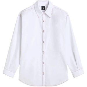 Vans, Dames, Blouses & Shirts, Wit, Maat: S Katoen,