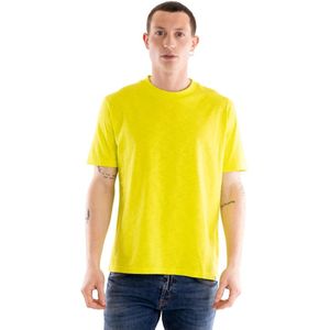 Paolo Pecora, Heren, Tops, Geel, Maat: M Katoen,