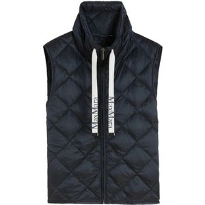 Max Mara, Dames, Jassen, Blauw, Maat: 2XS Polyamide,