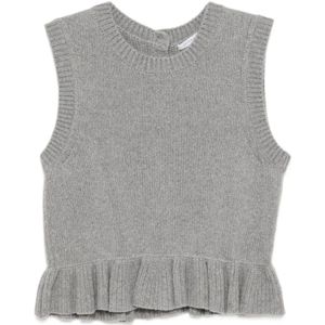 Cecilie Bahnsen, Dames, Truien, Grijs, Maat: S Wol,