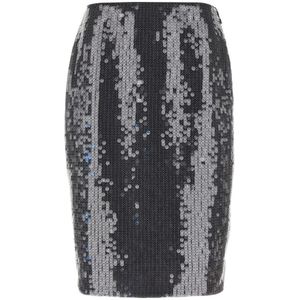 Rotate Birger Christensen, Dames, Rokken, Grijs, Maat: L Leer,