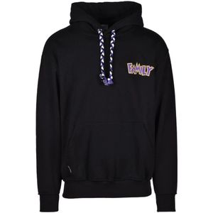 Family First, Heren, Sweatshirts & Hoodies, Zwart, Maat: M Katoen,