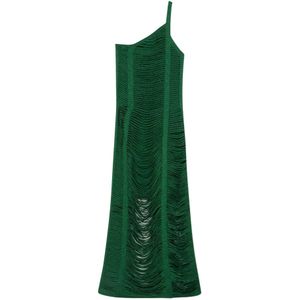 Circus Hotel, Dames, Jurken, Groen, Maat: 2XS Viscose,